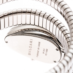 Bvlgari Silver Stainless Steel Serpenti Tubogas SP 35 S Women's Wristwatch 23 mm