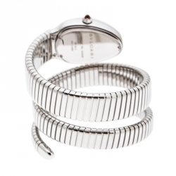 Bvlgari Silver Stainless Steel Serpenti Tubogas SP 35 S Women's Wristwatch 23 mm
