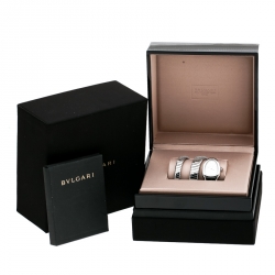 Bvlgari Silver Stainless Steel Serpenti Tubogas SP 35 S Women's Wristwatch 23 mm