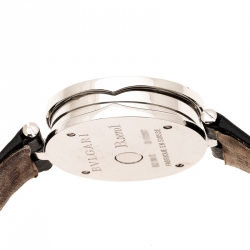 Bvlgari Black Dial With Heart Motif Inlay Stainless Steel B.Zero1 BZ30S Women's Wristwatch 30 mm