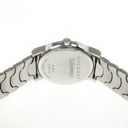Pre Owned Bvlgari Solotempo Stainless Steel Womens Wristwatch 29 MM