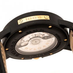 Bvlgari Black Carbongold Via Dei Condotti 10 Roma Women's Wristwatch 40 mm