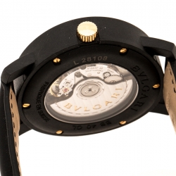 Bvlgari Black Carbongold Via Dei Condotti 10 Roma Women's Wristwatch 40 mm