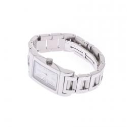Bvlgari White Stainless Steel Retangoro Women's Wristwatch 21 Ã 39 MM 