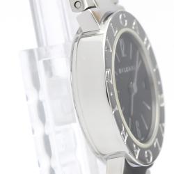 Pre Owned Bvlgari Black Stainless Steel Quartz Bb23Ss Women's Wristwatch 22MM