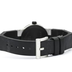 Pre Owned Bvlgari White Aluminum Rubber Quartz Al32Ta Women's Wristwatch 32 MM