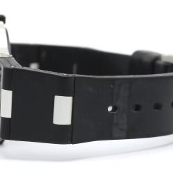 Pre Owned Bvlgari White Aluminum Rubber Quartz Al32Ta Women's Wristwatch 32 MM