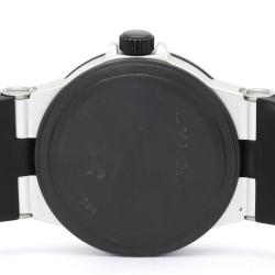 Pre Owned Bvlgari White Aluminum Rubber Quartz Al32Ta Women's Wristwatch 32 MM