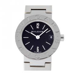 Bvlgari Black Stainless Steel Bb23Ss Women's Wristwatch 23MM