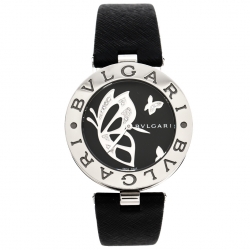 Bvlgari Black Butterfly Diamond Inlay Motif B.Zero1 BZ 35 S Women's Wristwatch 35MM