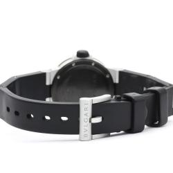Bvlgari Silver Diagono Aluminum Rubber AL29A Women's Wristwatch 29MM