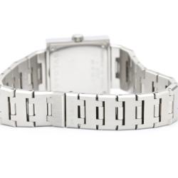 Pre Owned Bvlgari Black Stainless Steel Quadrato SQ22SS Women's Wristwatch 22MM
