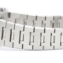 Pre Owned Bvlgari Black Stainless Steel Quadrato SQ22SS Women's Wristwatch 22MM