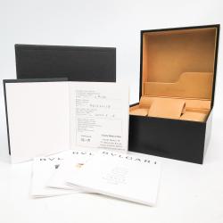 Pre Owned Bvlgari Black Stainless Steel Quadrato SQ22SS Women's Wristwatch 22MM