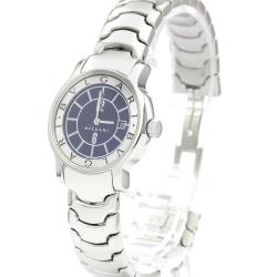 Pre Owned Bvlgari Black Stainless Steel Solotempo ST29S Women's Wristwatch 29MM