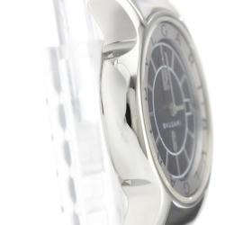 Pre Owned Bvlgari Black Stainless Steel Solotempo ST29S Women's Wristwatch 29MM