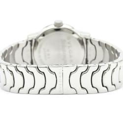 Pre Owned Bvlgari Black Stainless Steel Solotempo ST29S Women's Wristwatch 29MM