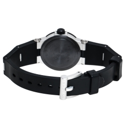 Bvlgari Carbon Fiber Two-Tone Aluminium Rubber Diagono AL28TA Women's Wristwatch 28 mm