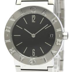 Pre Owned Bvlgari Black Stainless Steel Bvlgari Quartz Bb30Ssd Women's Wristwatch 30 MM