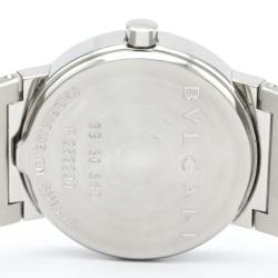 Pre Owned Bvlgari Black Stainless Steel Bvlgari Quartz Bb30Ssd Women's Wristwatch 30 MM