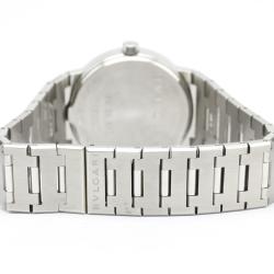 Pre Owned Bvlgari Black Stainless Steel Bvlgari Quartz Bb30Ssd Women's Wristwatch 30 MM