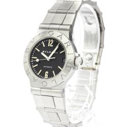 Bvlgari Black Stainless Steel Diagono Sport Automatic LCV29S Women's Wristwatch 29 MM