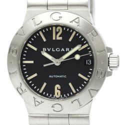 Bvlgari Black Stainless Steel Diagono Sport Automatic LCV29S Women's Wristwatch 29 MM