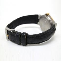 Bvlgari Diagono Wristwatch SS 18K Leather Black Ladies