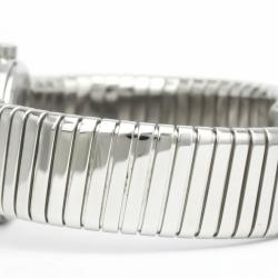 Pre Owned Bvlgari Black Stainless Steel Tubogas BB23 2TS Quartz Women's Wristwatch 23 MM