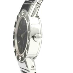 Pre Owned Bvlgari Black Stainless Steel Tubogas BB23 2TS Quartz Women's Wristwatch 23 MM