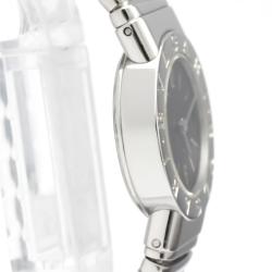 Pre Owned Bvlgari Black Stainless Steel Tubogas BB23 2TS Quartz Women's Wristwatch 23 MM