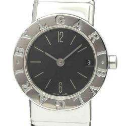 Pre Owned Bvlgari Black Stainless Steel Tubogas BB23 2TS Quartz Women's Wristwatch 23 MM