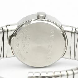 Pre Owned Bvlgari Black Stainless Steel Tubogas BB23 2TS Quartz Women's Wristwatch 23 MM