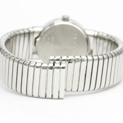 Pre Owned Bvlgari Black Stainless Steel Tubogas BB23 2TS Quartz Women's Wristwatch 23 MM