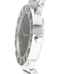 Bvlgari Black Stainless Steel Bvlgari BB26SS Women's Wristwatch 26 MM