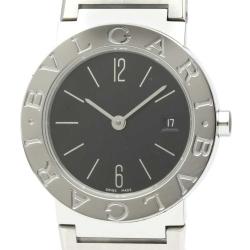 Bvlgari Black Stainless Steel Bvlgari BB26SS Women's Wristwatch 26 MM