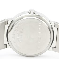 Bvlgari Black Stainless Steel Bvlgari BB26SS Women's Wristwatch 26 MM