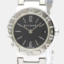Pre Owned Bvlgari Black Stainless Steel Bvlgari Bvlgari BB23SS Quartz Women's Wristwatch 23 mm