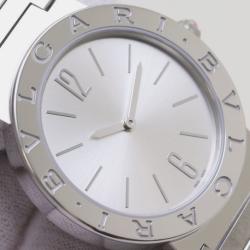 Bvlgari Silver Stainless Steel Bvlgari Bvlgari 103575 BB33S Quartz Women's Wristwatch 34mm