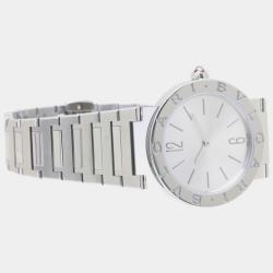 Bvlgari Silver Stainless Steel Bvlgari Bvlgari 103575 BB33S Quartz Women's Wristwatch 34mm