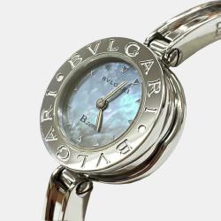 Pre Owned Bvlgari Black Shell Stainless Steel B.Zero1 BZ22S Quartz Women's Wristwatch 22 mm