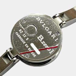 Pre Owned Bvlgari Black Shell Stainless Steel B.Zero1 BZ22S Quartz Women's Wristwatch 22 mm