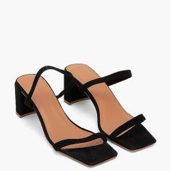 By Far Black Tanya Suede Sandals Size EU 41