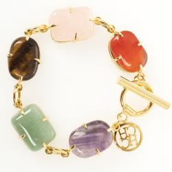Pre Owned Carolina Herrera Colored Stones Bracelet