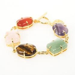 Pre Owned Carolina Herrera Colored Stones Bracelet