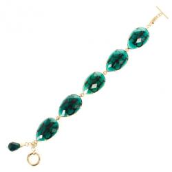 Carolina Herrera Green Drops Bracelet