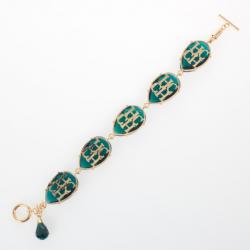 Carolina Herrera Green Drops Bracelet