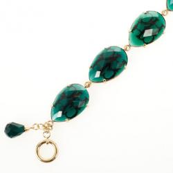 Carolina Herrera Green Drops Bracelet