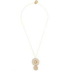 Pre Owned Carolina Herrera Round Pendant Necklace