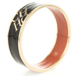 Pre Owned Carolina Herrera CH Black Bangle